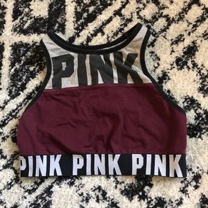 VS PINK: HALTER TOP SPORTS BRA